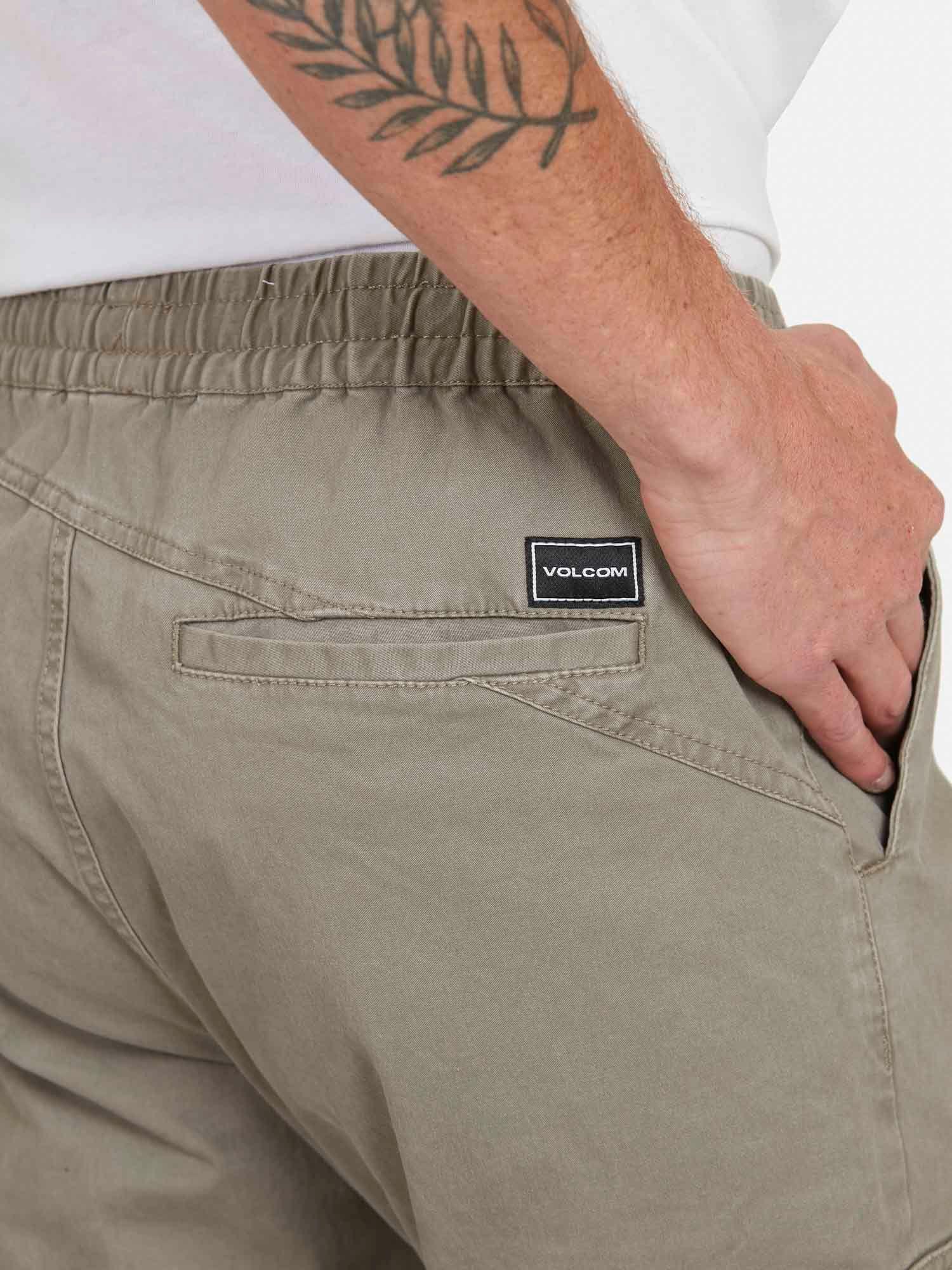 Pantalon Jogger Cargo Fit Hombre Verde Volcom-1