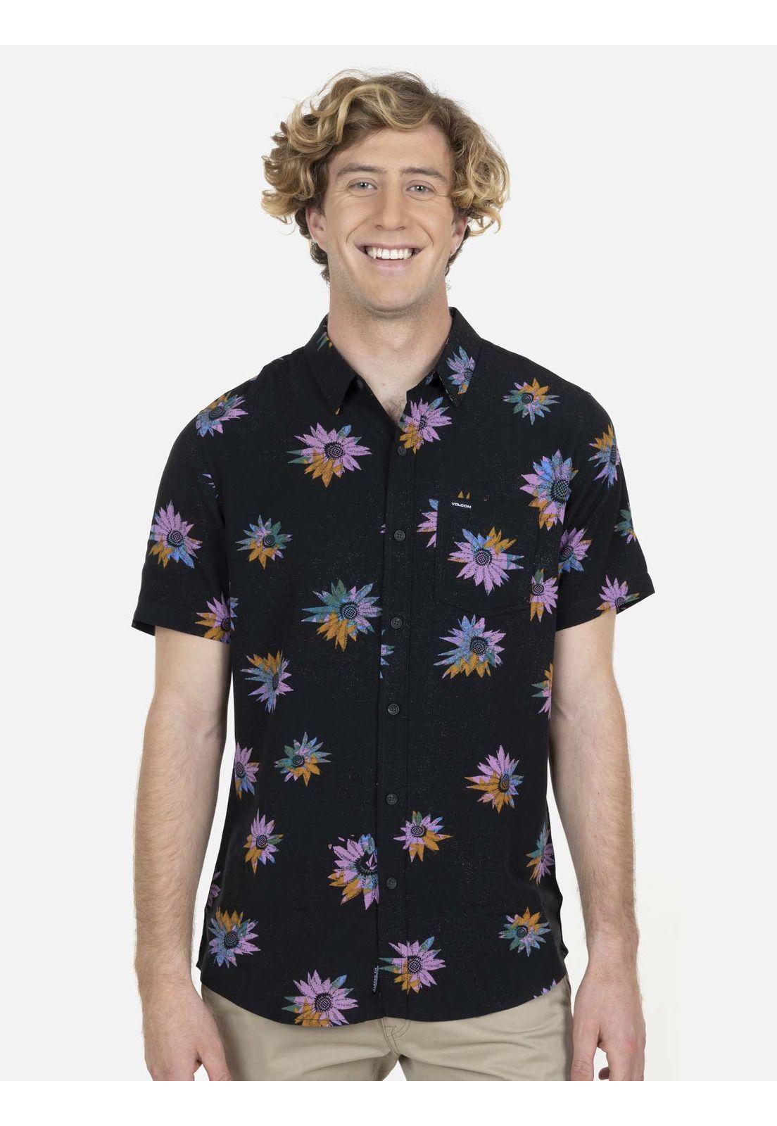 Camisa M/C Hombre 7C333-MV22 Negro Volcom-0