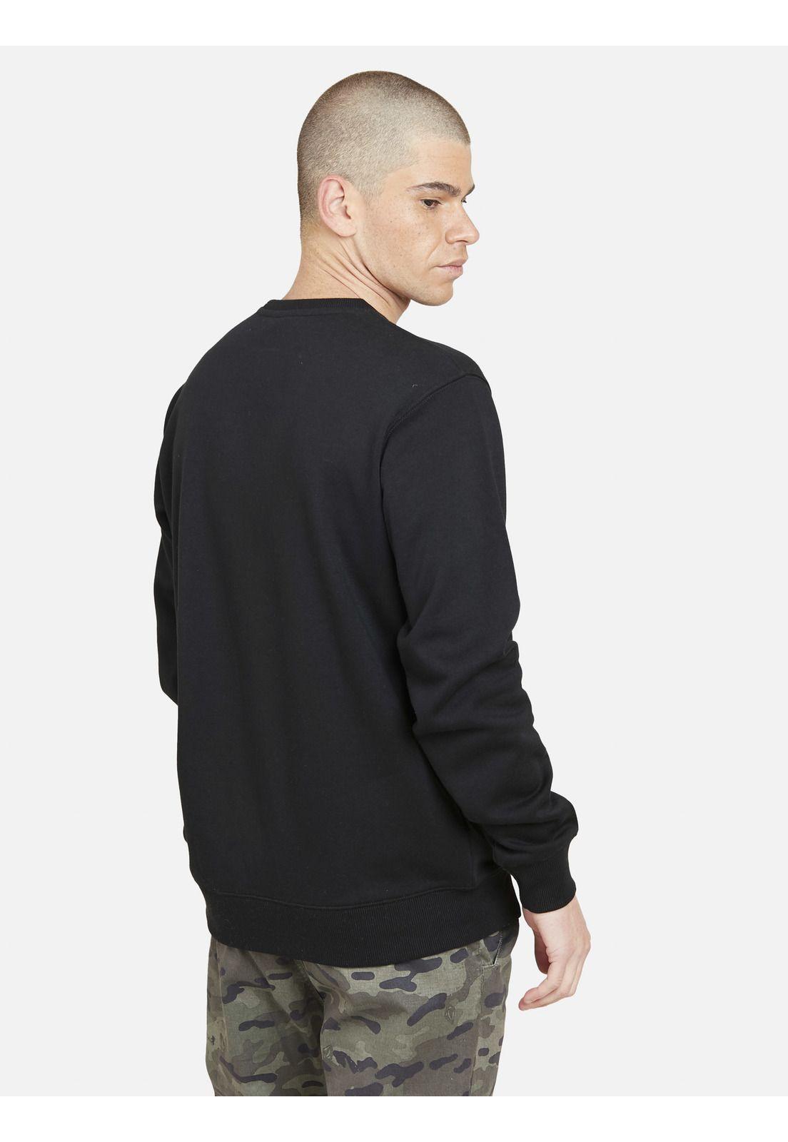 Poleron STONE WATCHER CREW Hombre Negro Volcom-1