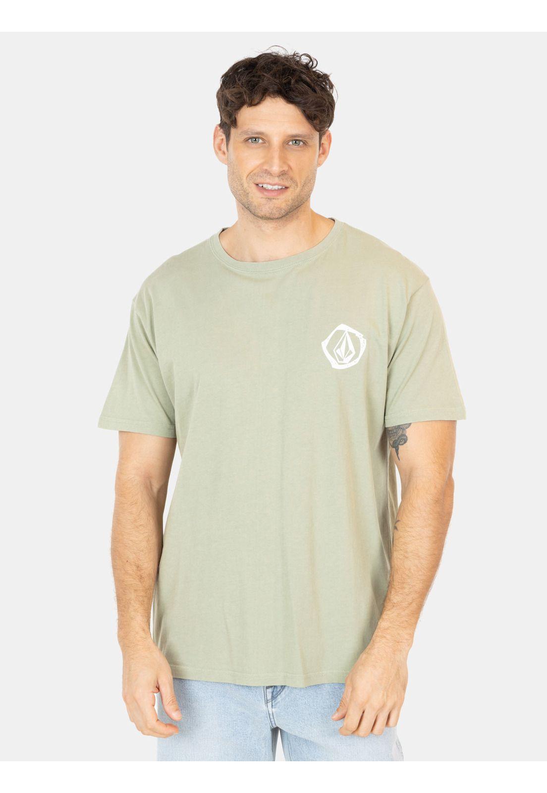 Polera MC Wavy Verde Hombre Volcom-0