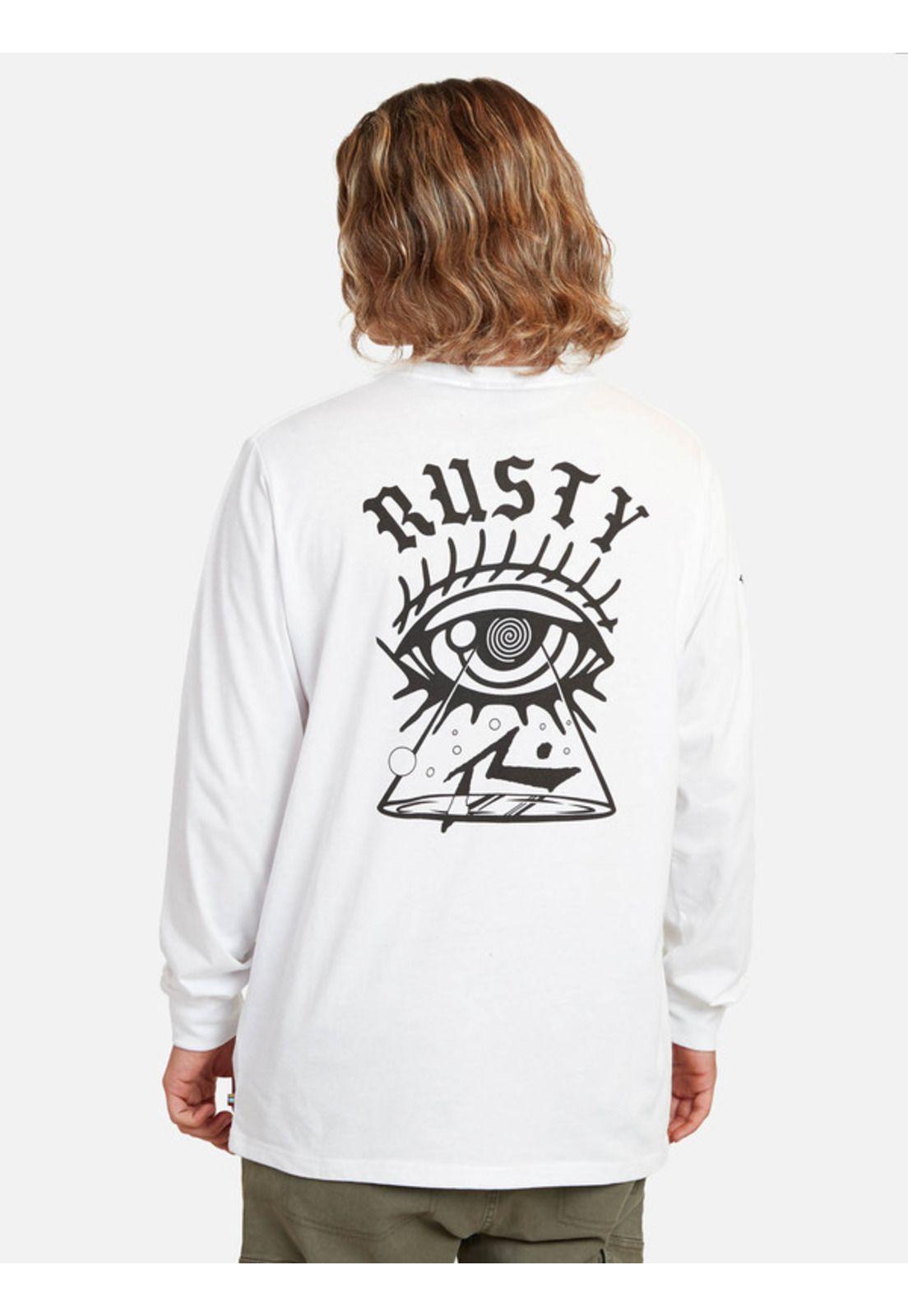 Polera M/L Starway Lst Blanco Hombre Rusty-1