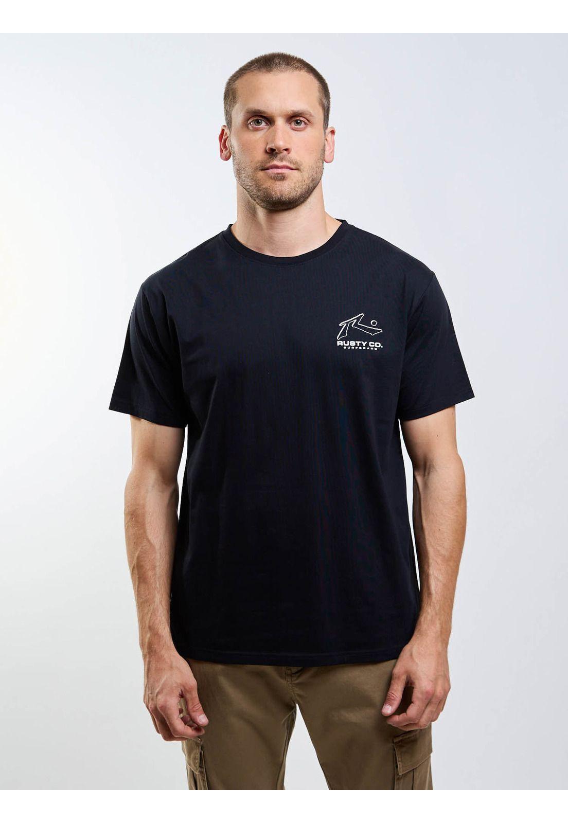 Polera MC Cyco Natural Co Negro Hombre Rusty-0