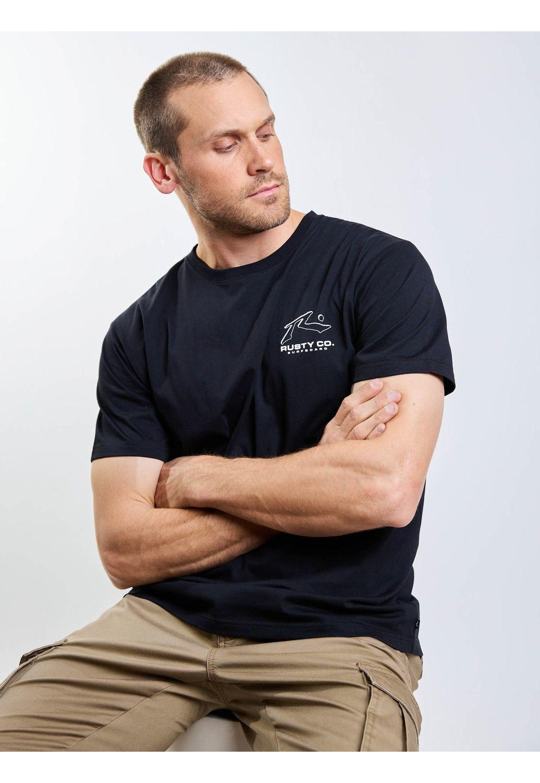 Polera MC Cyco Natural Co Negro Hombre Rusty-4