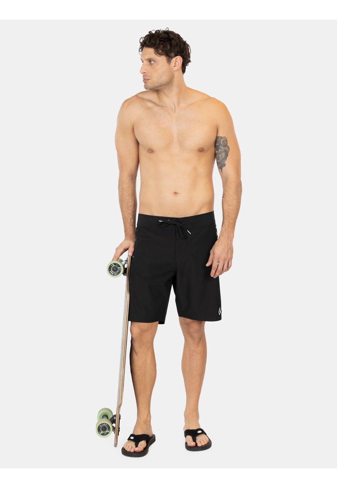 Traje De Baño Stretch Tagger Negro Hombre Volcom-3