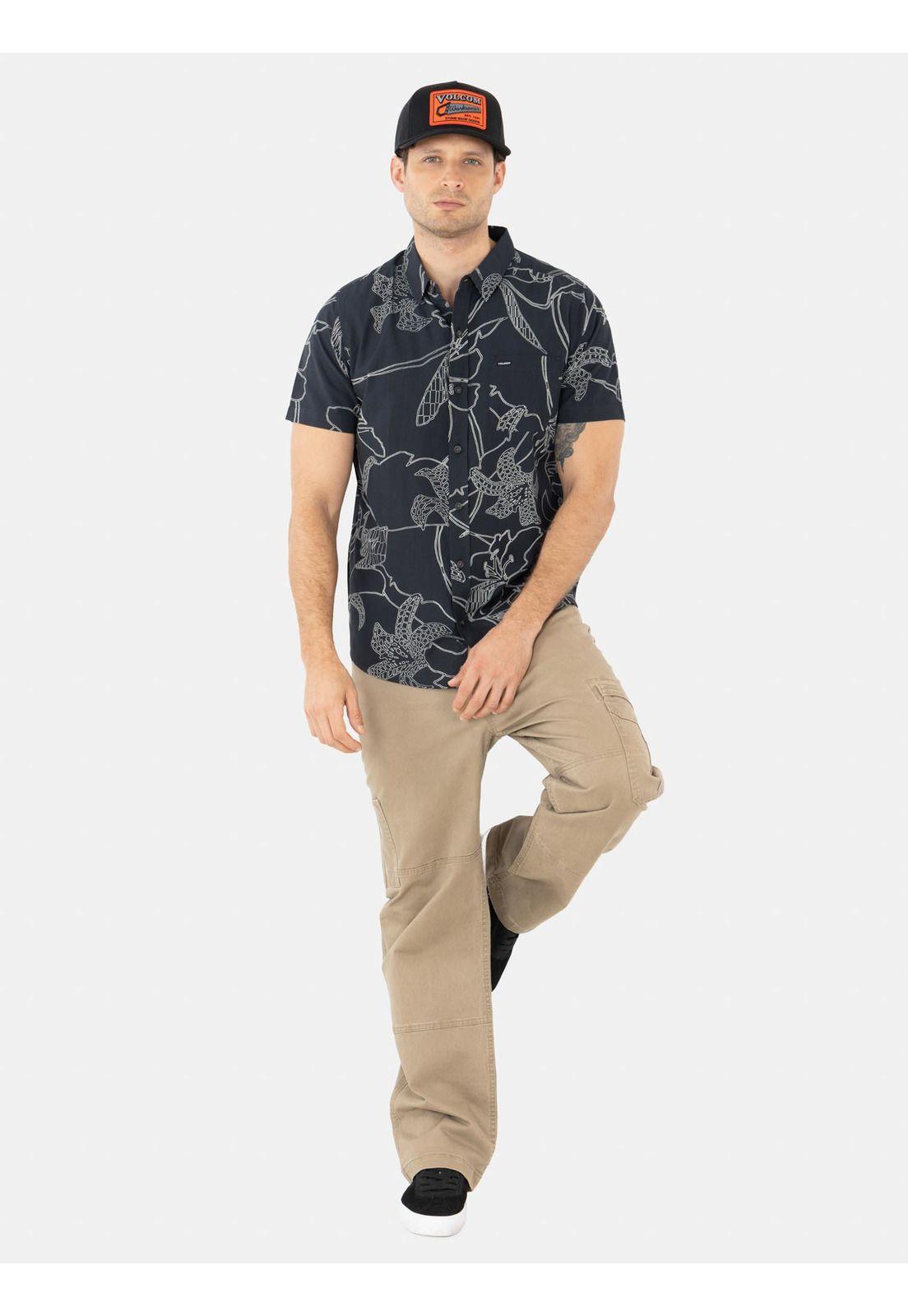 Camisa MC Pixel Stone Multicolor Hombre Volcom-3