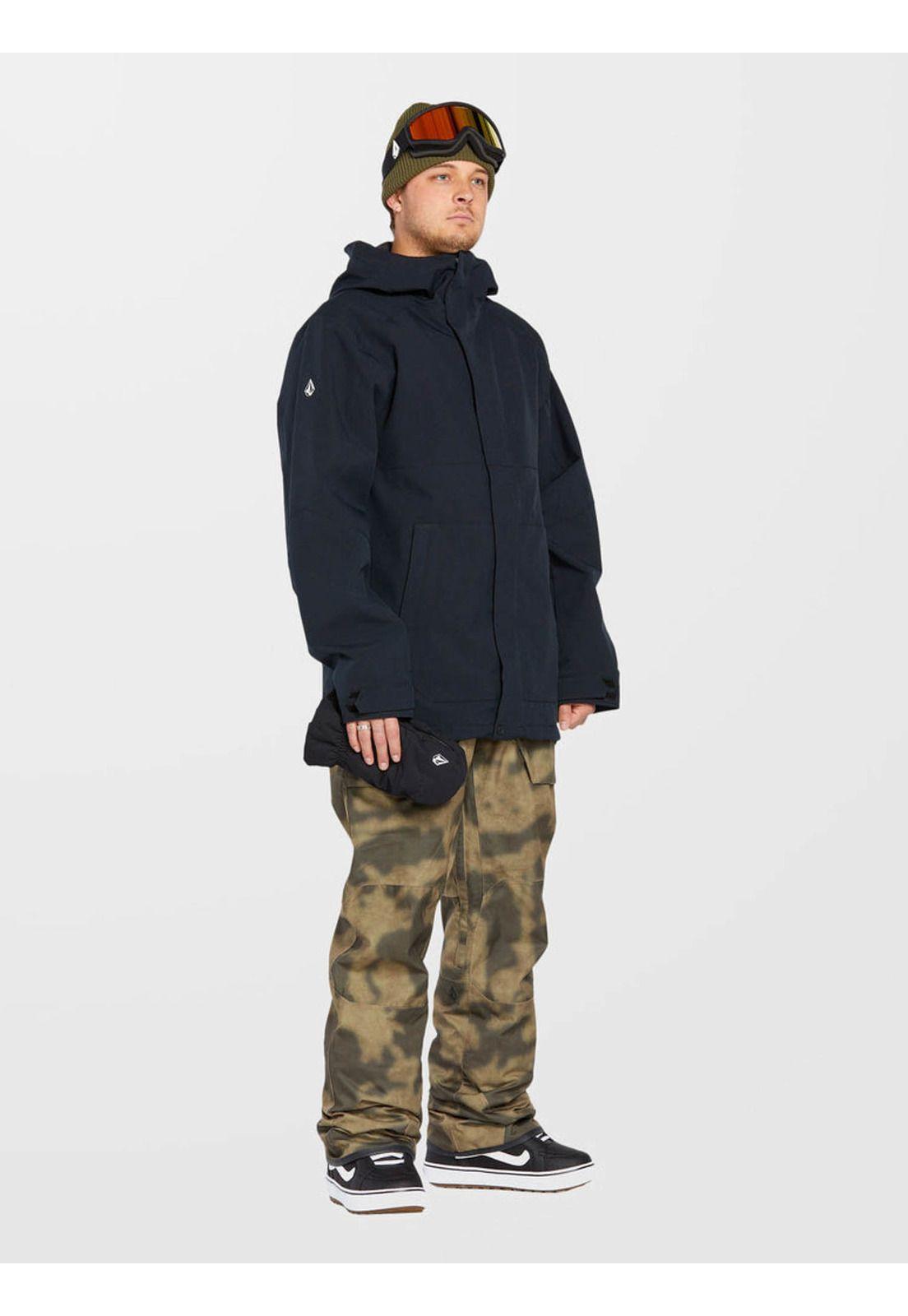 Parka Snow Brighton Black Negro Hombre Volcom-2