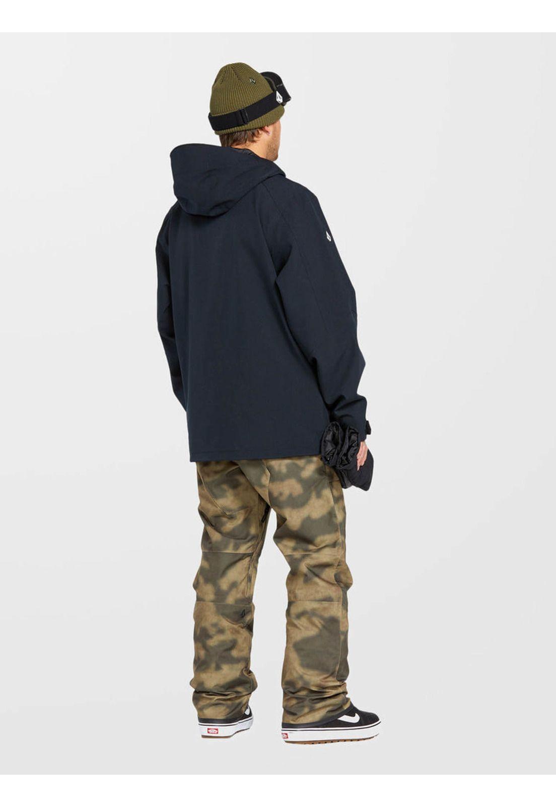 Parka Snow Brighton Black Negro Hombre Volcom-3