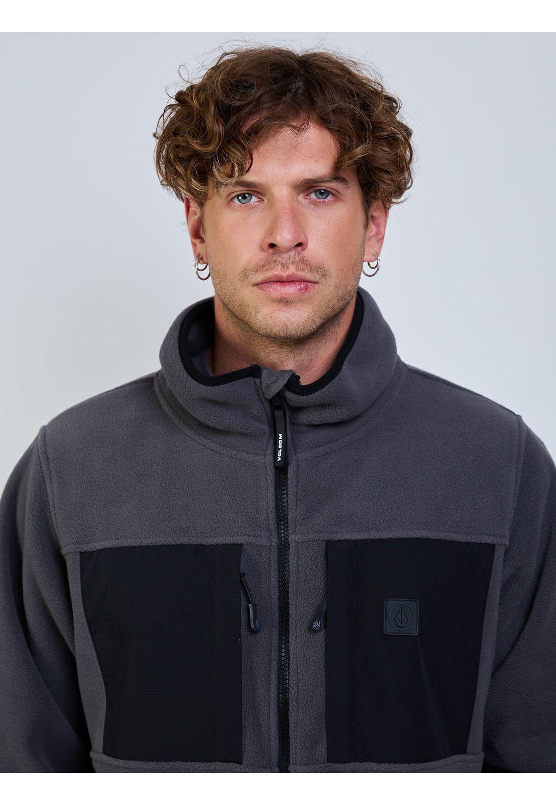 Poleron Polar Deep Seal Gris Hombre Volcom-3