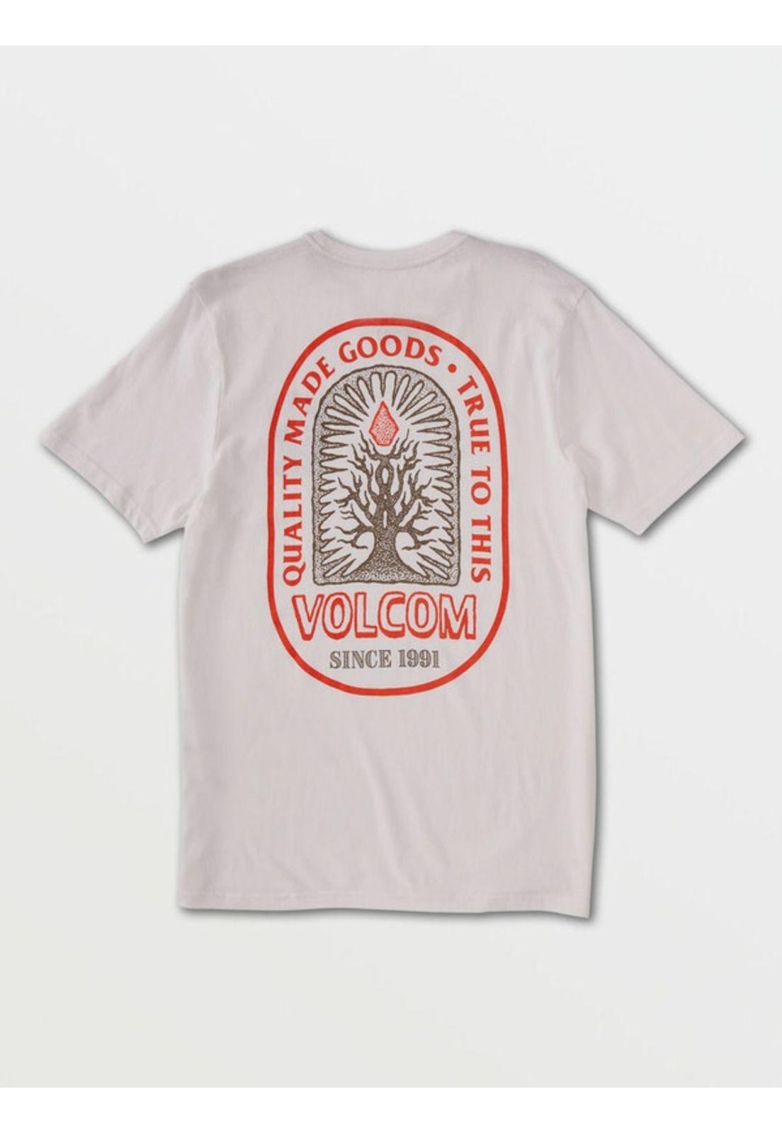 Polera DEROOTED SS TEE Hombre Blanco Volcom-1