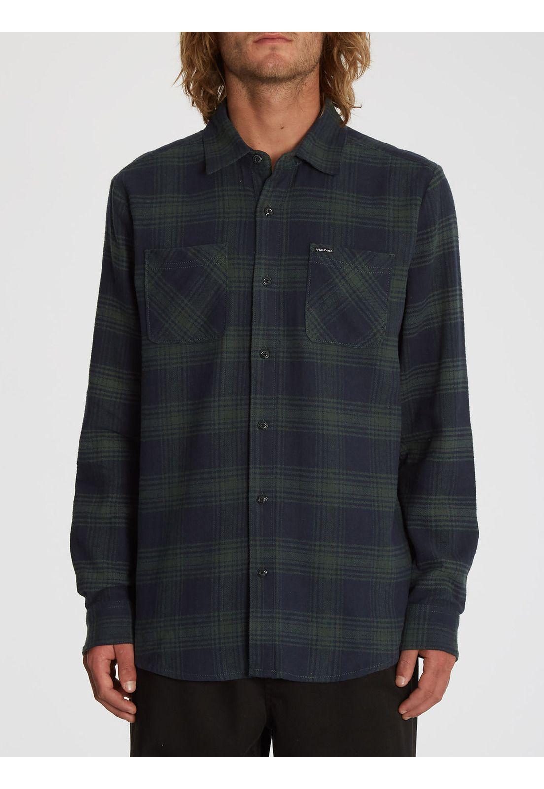 Camisa Tone Stone L/S Hombre Verde Volcom-0