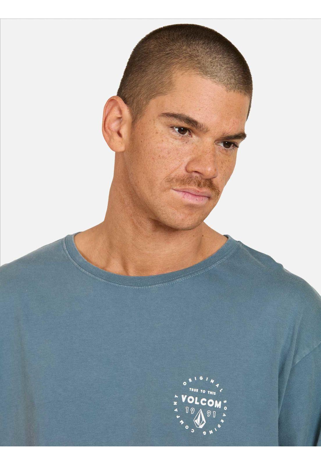 Polera ML Grind Azul Hombre Volcom-2