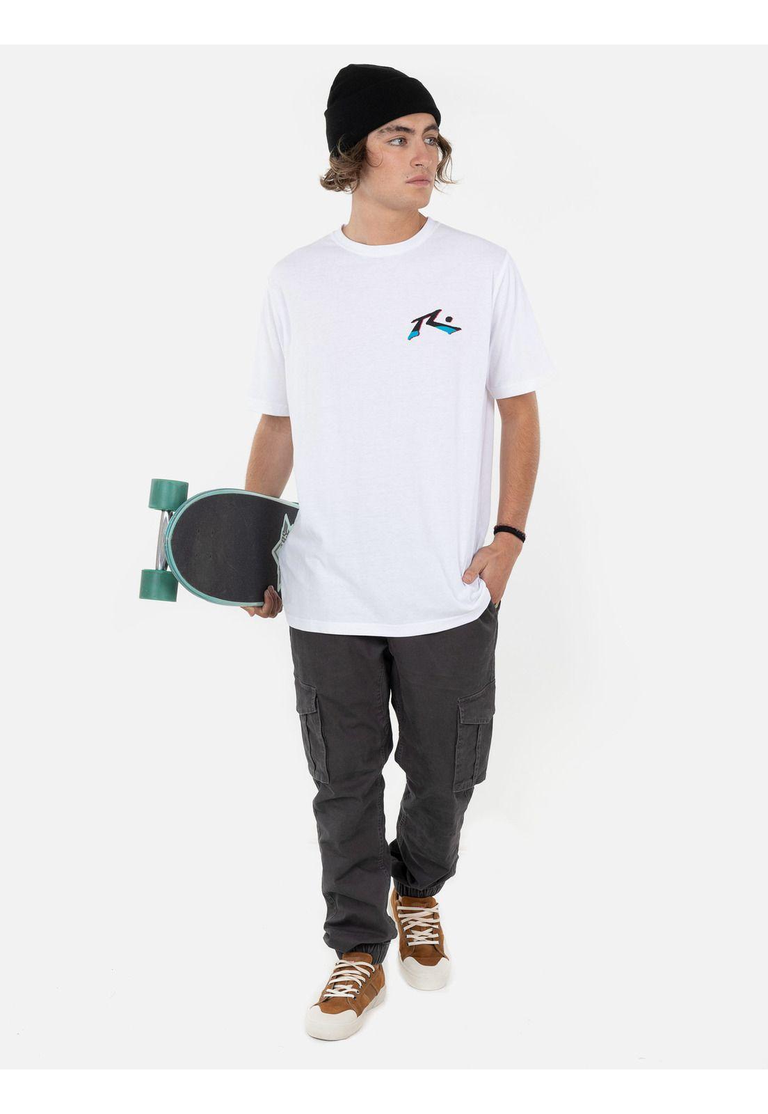 Polera RUSTY OUR KIND Hombre Blanco Rusty-3