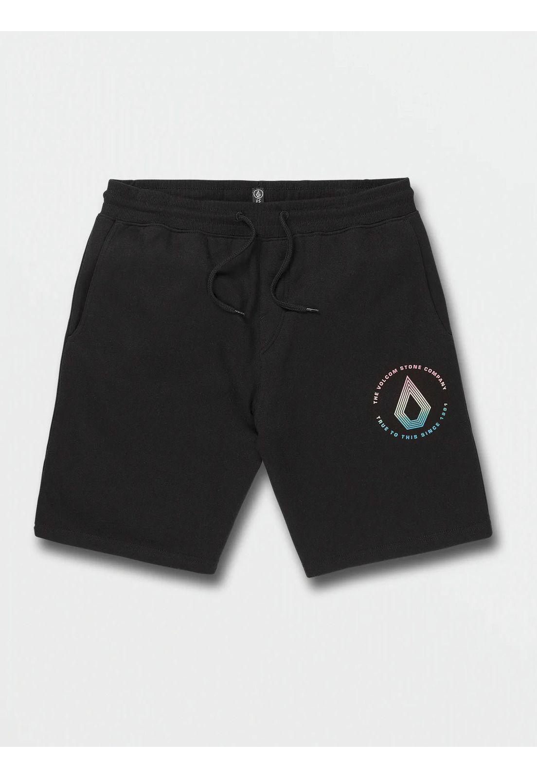 Bermuda BOOKER FLEECE SHORT 19.5 Hombre Negro Volcom-0