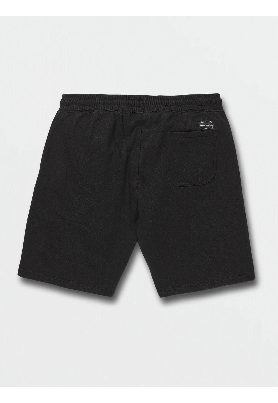 Bermuda BOOKER FLEECE SHORT 19.5 Hombre Negro Volcom-1