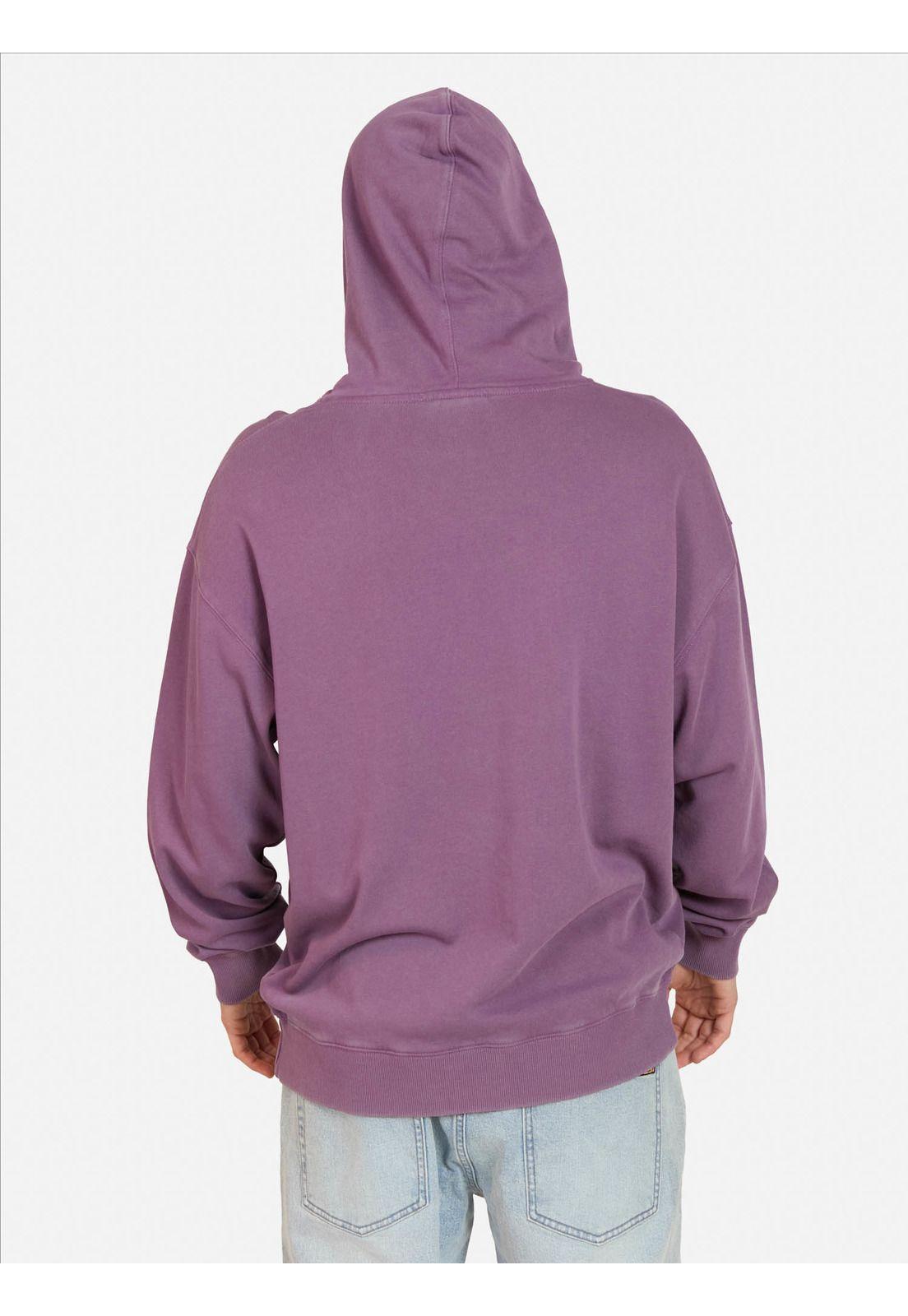 Poleron Canguro Spot Morado Hombre Volcom-1
