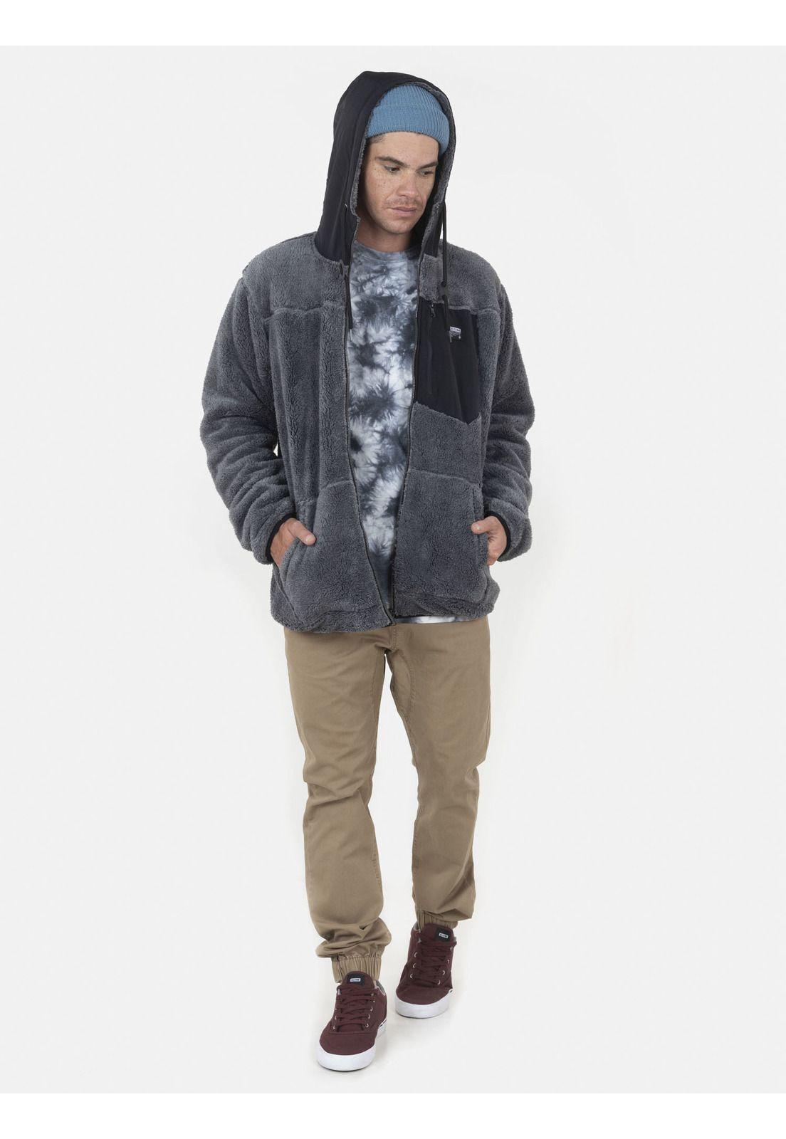 Poleron Hombre 7O199 Gris Oscuro Volcom-3
