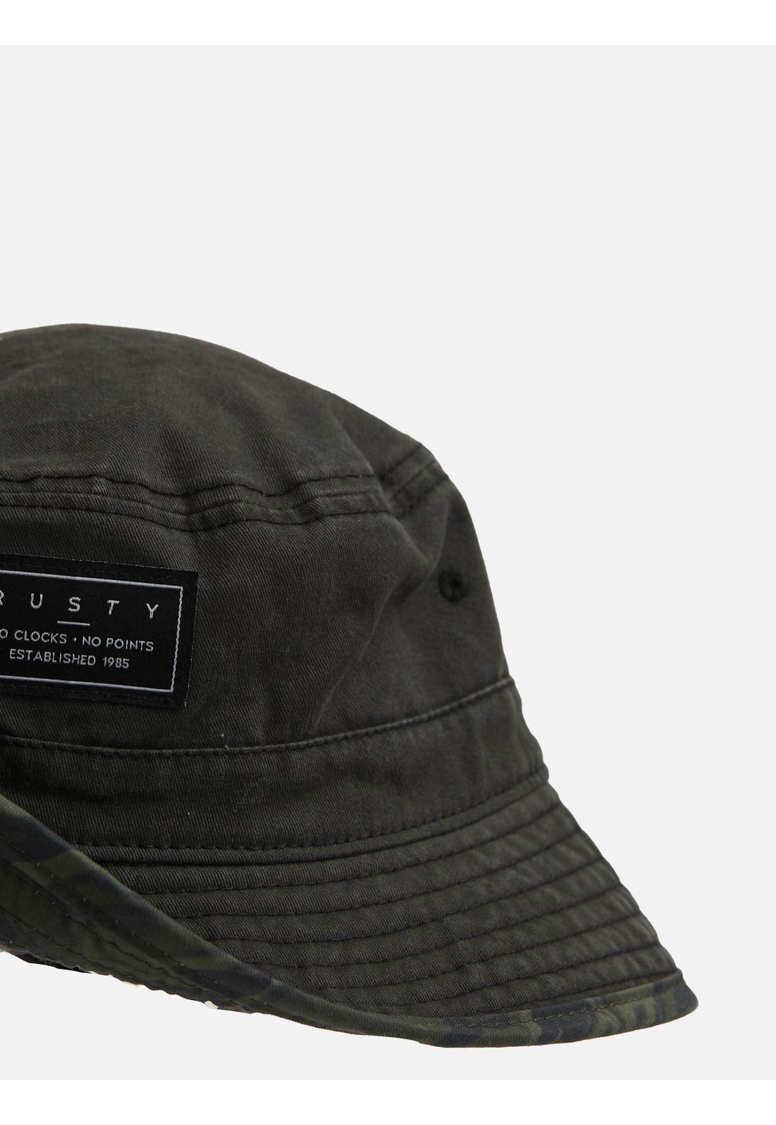 Gorro Our Bucket Hat Hombre Negro Rusty-1