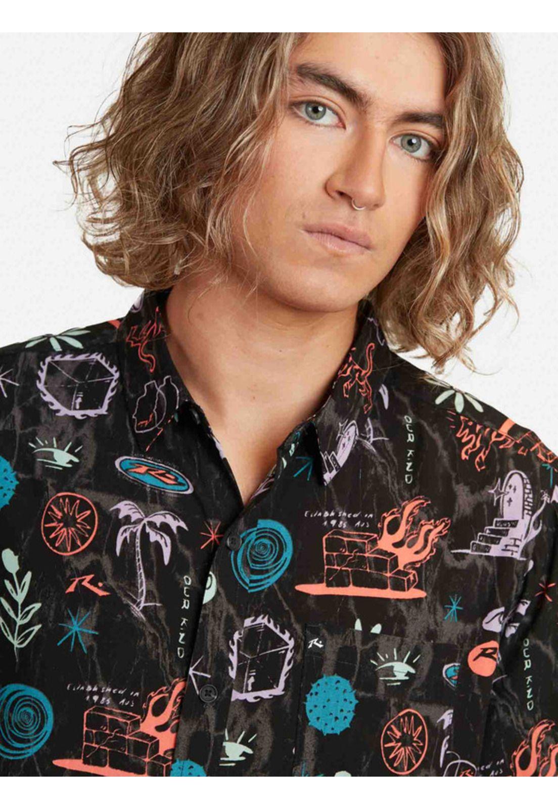Camisa Retro Rustique Multicolor Hombre Rusty-3