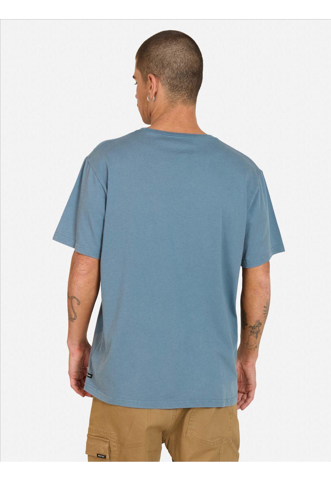 Polera MC Curb Azul Hombre Volcom-1