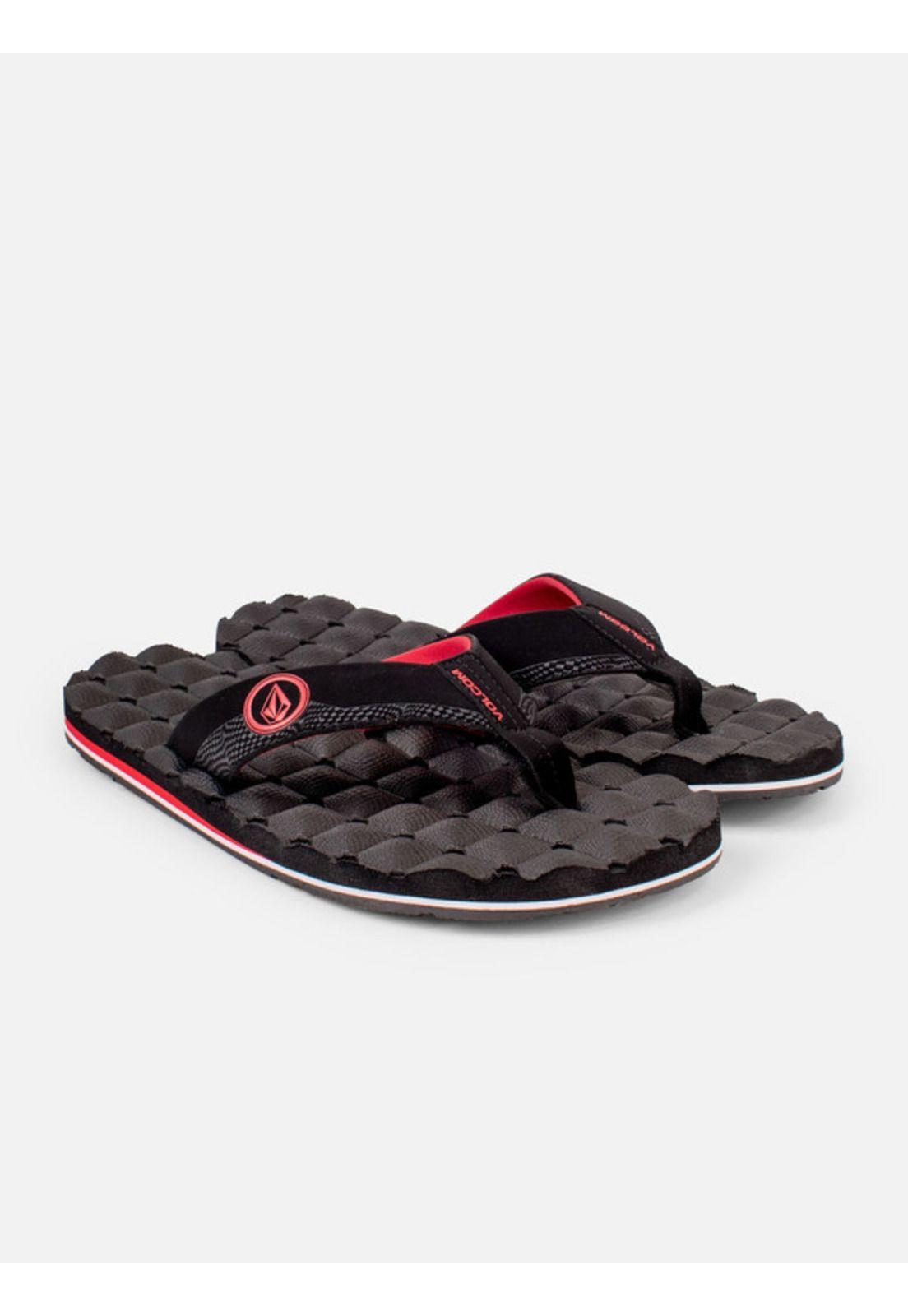 Sandalias Recliner Rojo Hombre Volcom-3