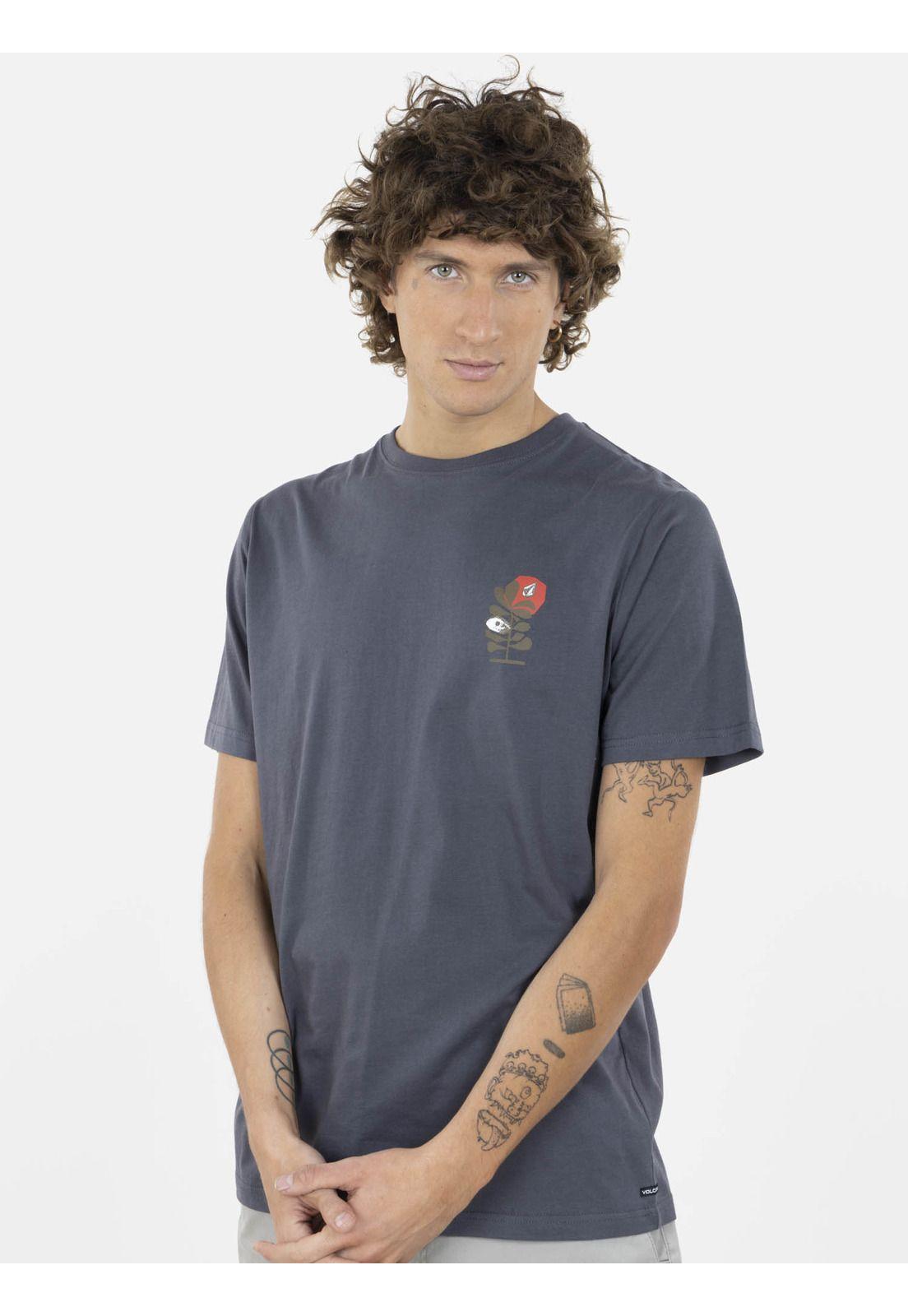 Polera COMVOL HTH SS TEE Hombre Gris Volcom-0