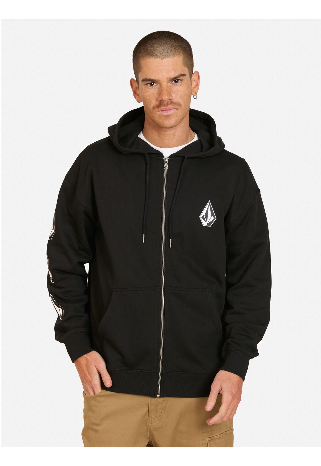 Poleron FZ Flow Negro Hombre Volcom-0