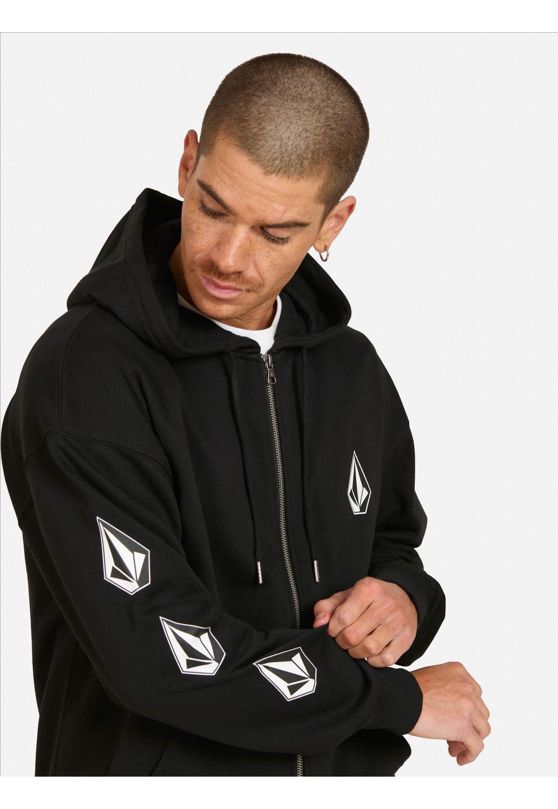 Poleron FZ Flow Negro Hombre Volcom-2