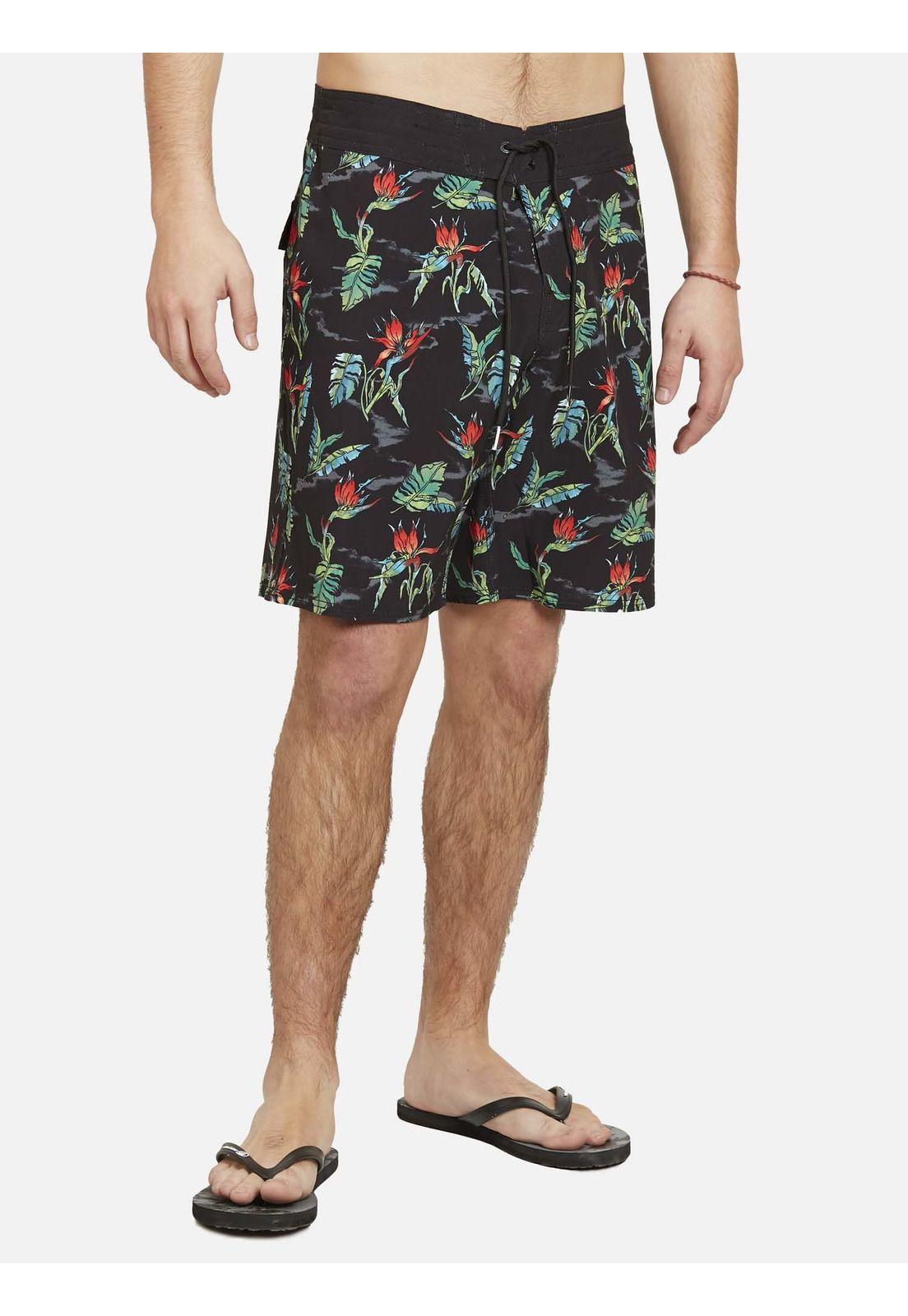 Traje de Baño BIRDS OF PARADISE TRUNKS Hombre Multicolor Volcom-0
