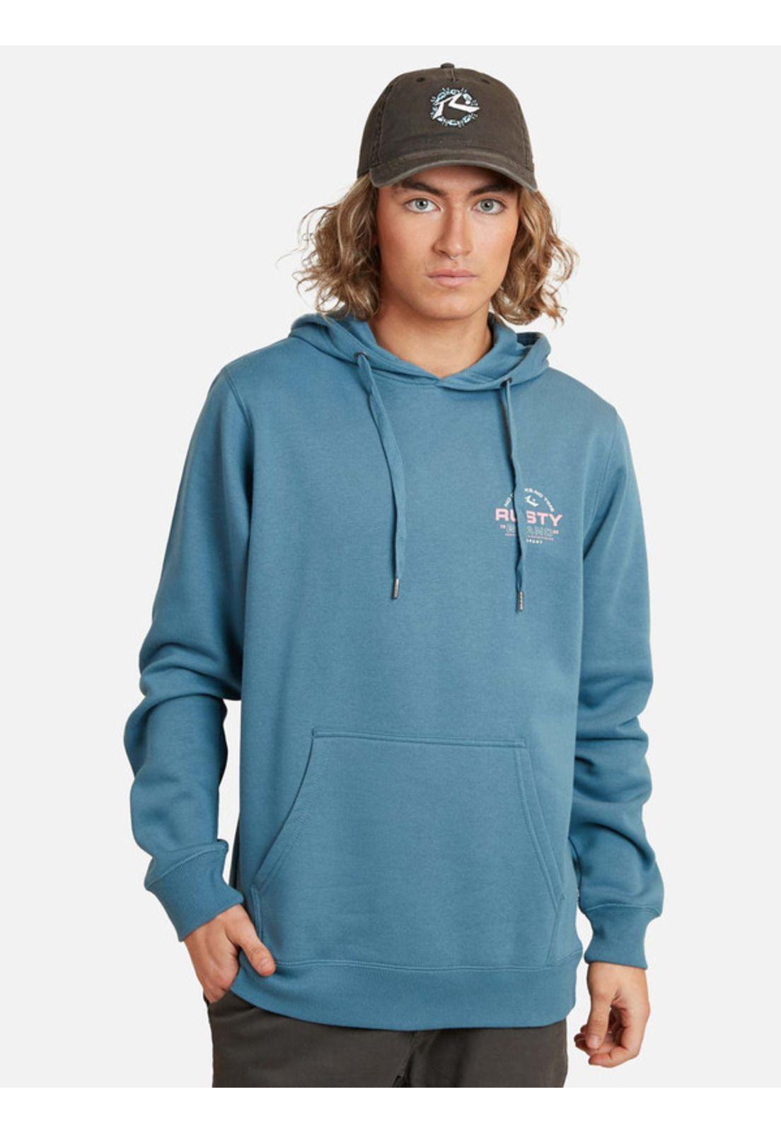 Poleron Original Rusty Hoodie Negro Hombre Rusty-0