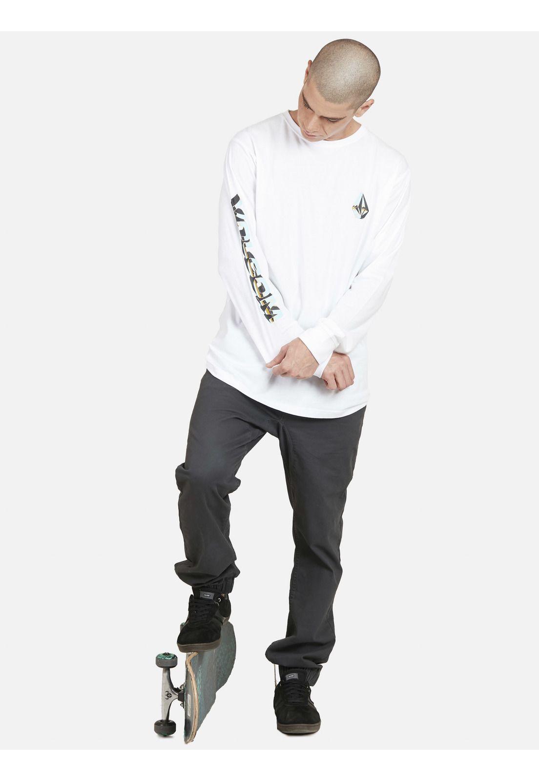 Polera RIDER FZ Hombre Blanco Volcom-3
