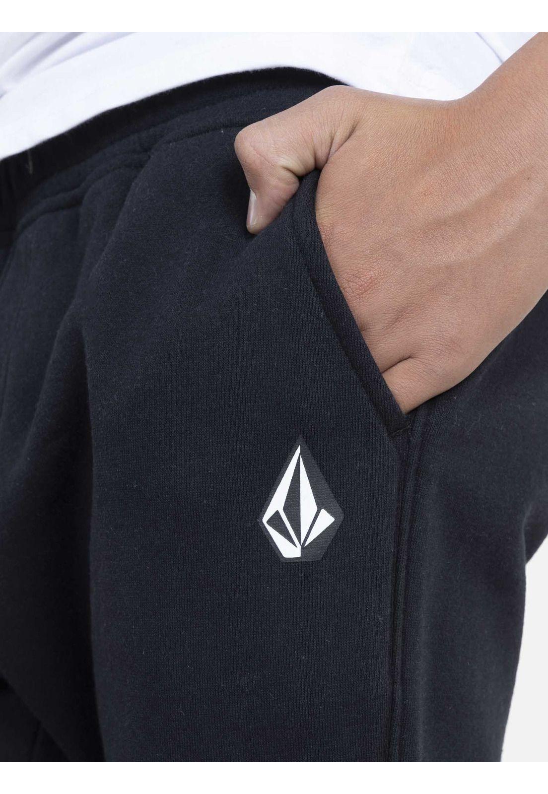 Jogger Crust Juvenil Negro Volcom-2