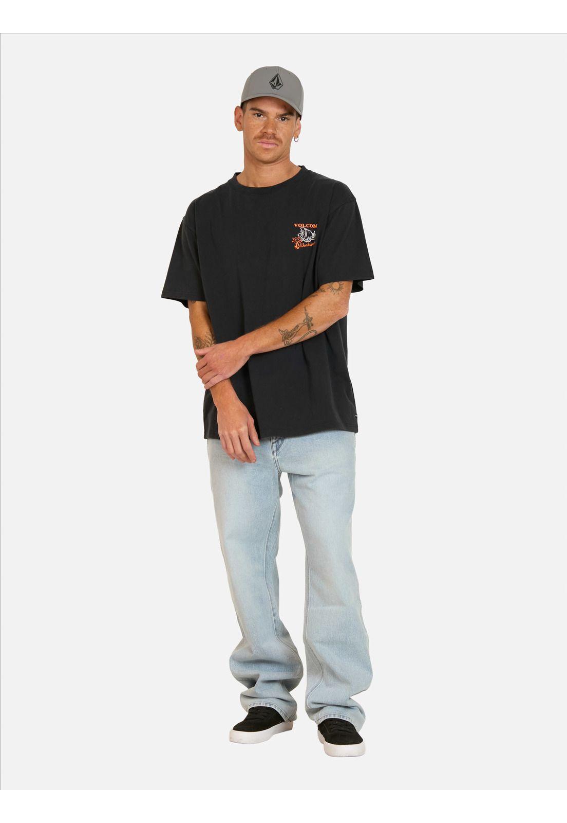 Polera MC Bowl Negro Hombre Volcom-2