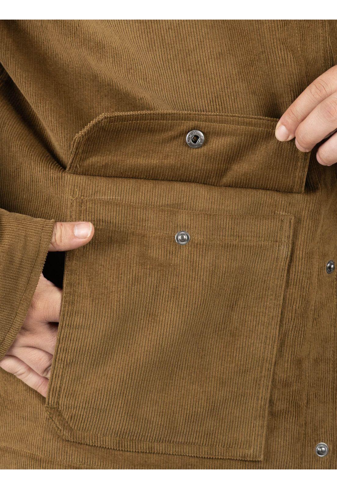 Overshirt Burnside Café Hombre Volcom-5