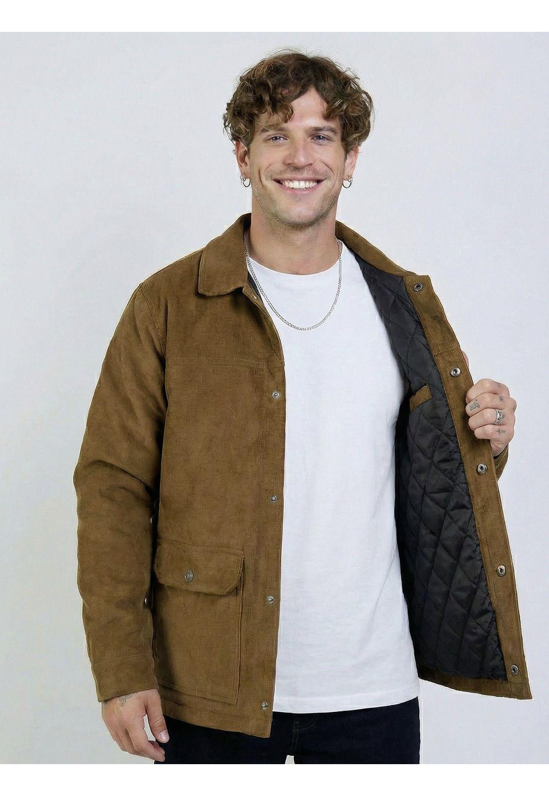 Overshirt Burnside Café Hombre Volcom-6
