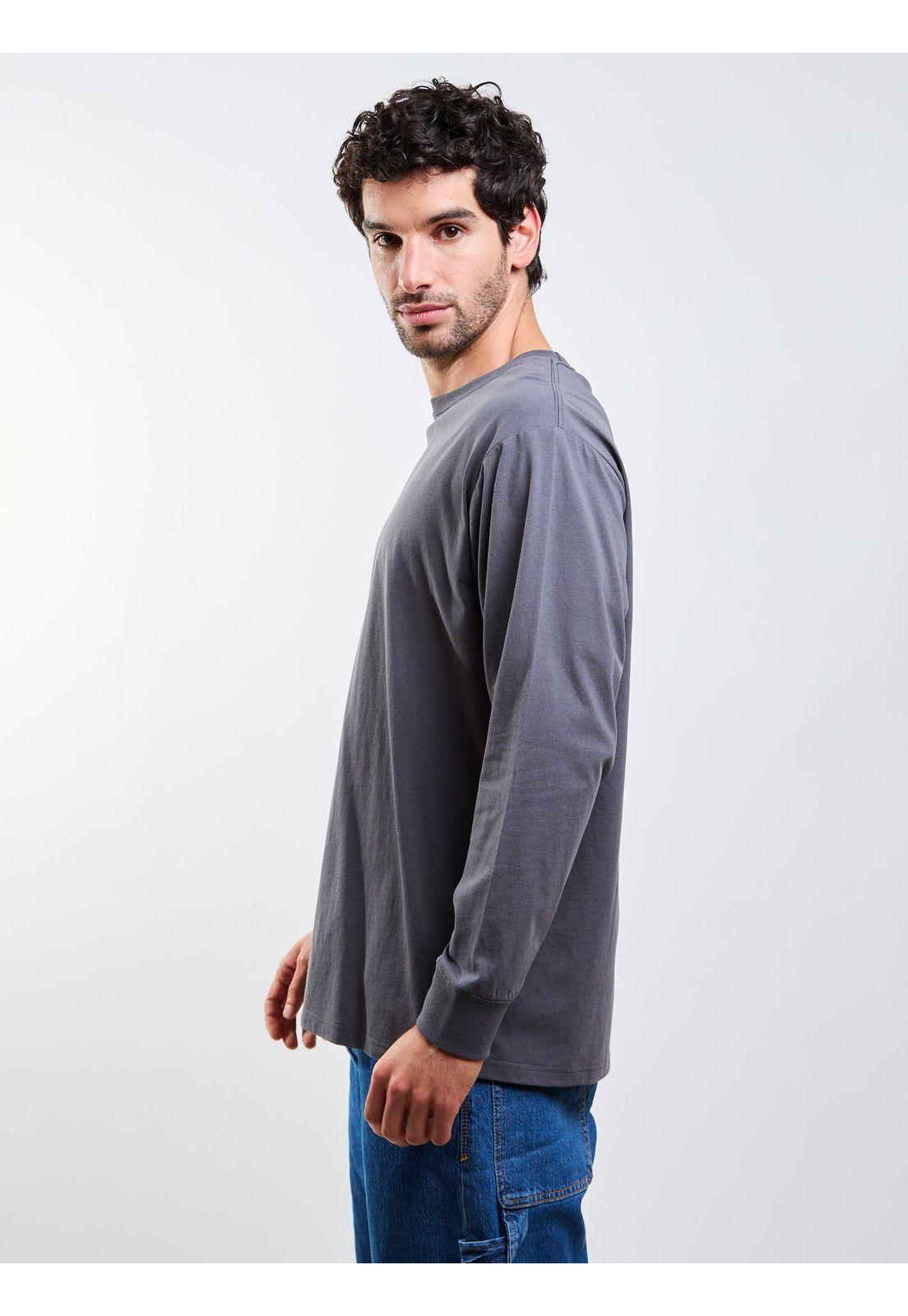 Polera ML Fa Jj Villard Gris Hombre Volcom-2