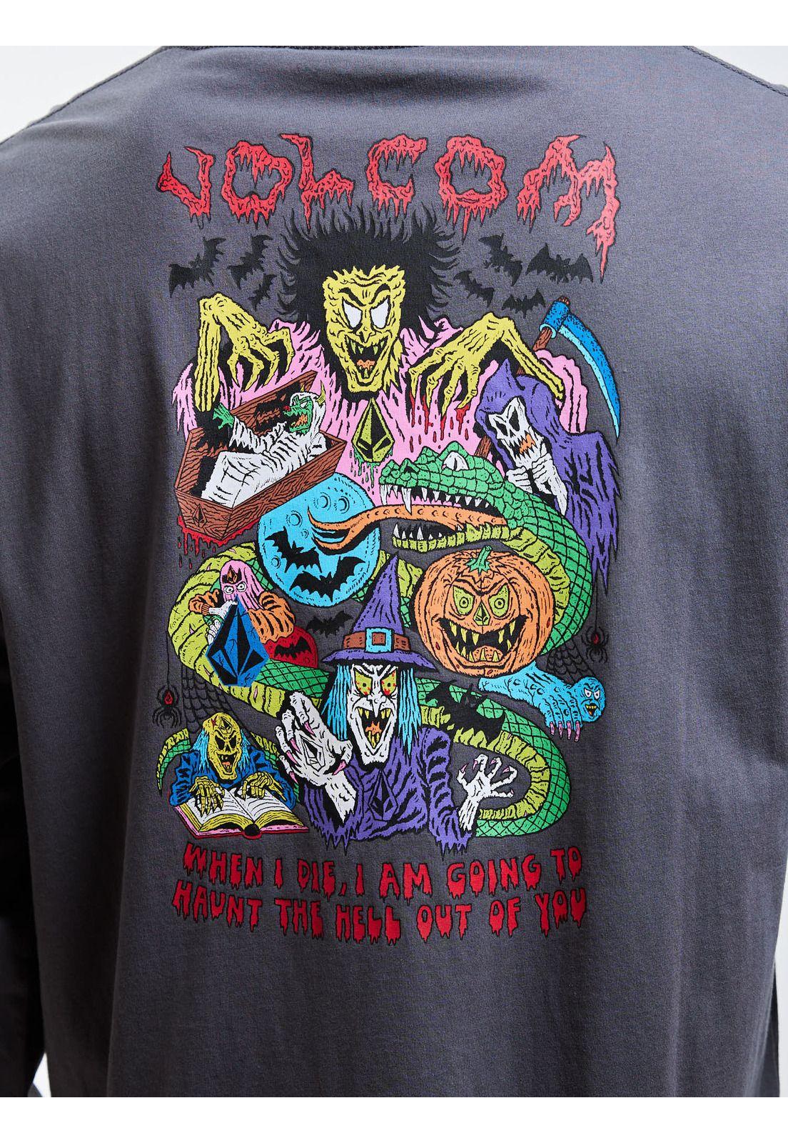 Polera ML Fa Jj Villard Gris Hombre Volcom-3