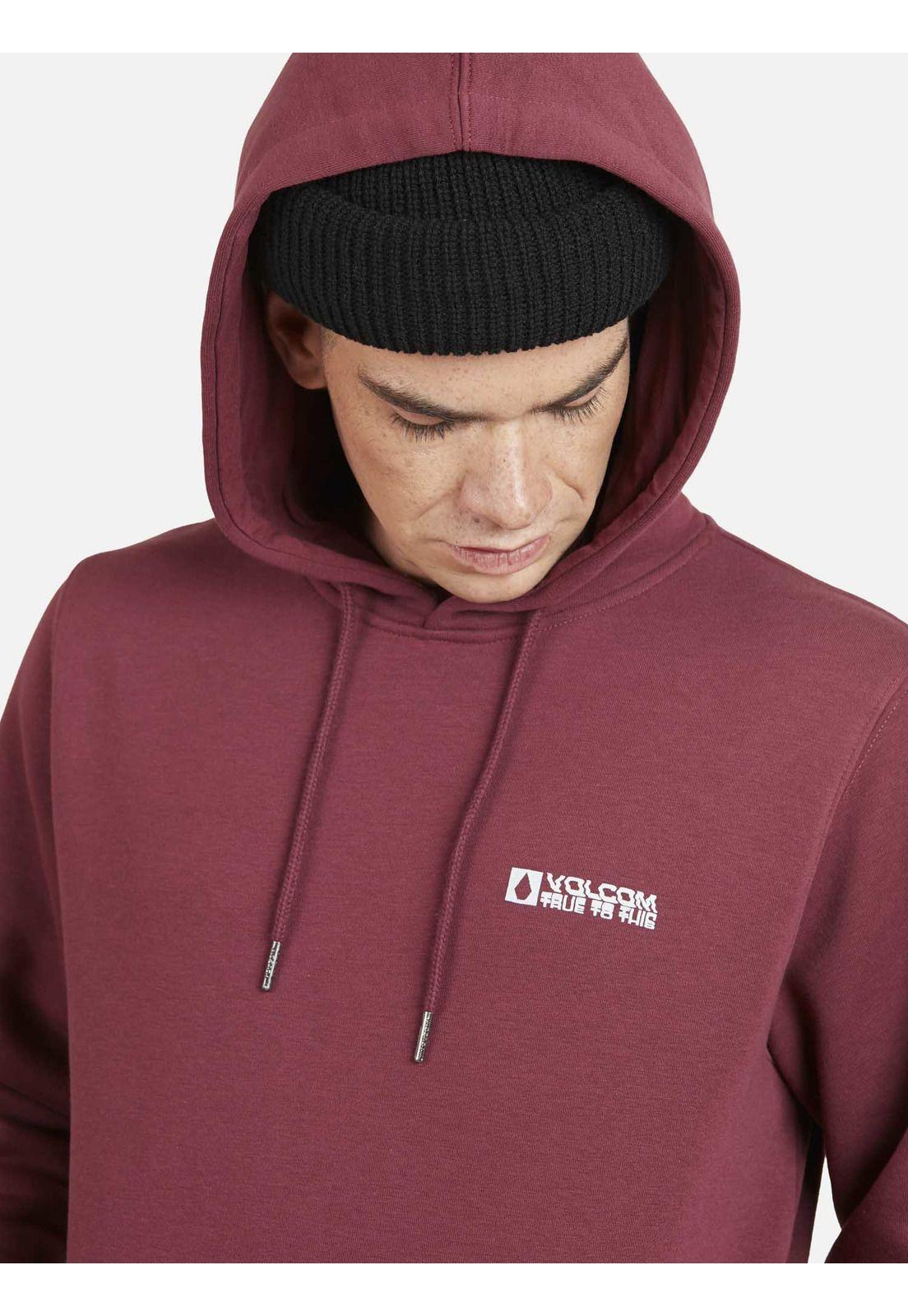 Poleron VLCM TRUE TO THIS Hombre Burdeo Volcom-3