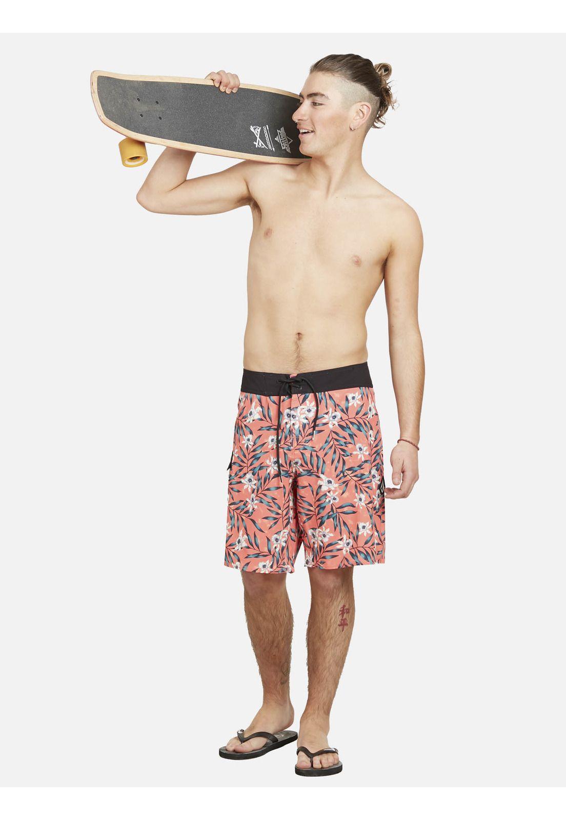 Traje de Baño TROPICAL HIDE OUT TRUNKS RED Hombre Multicolor Volcom-3