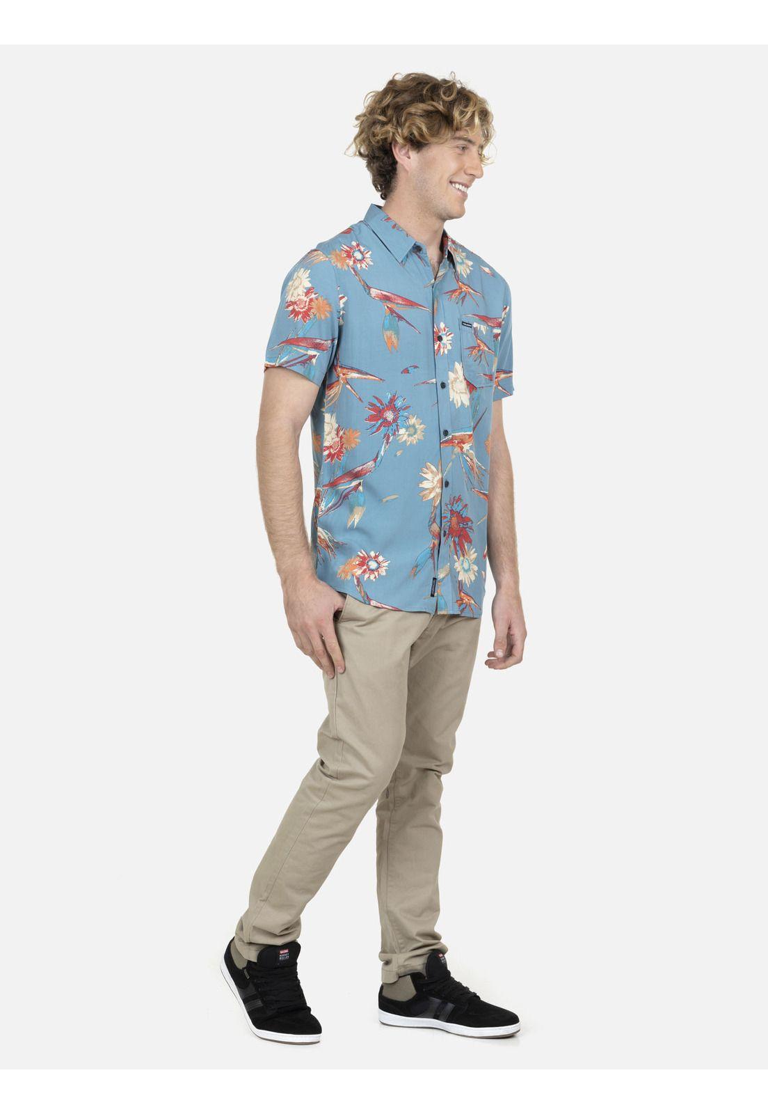Camisa M/C Hombre 7C336-MV22 Azul Volcom-3