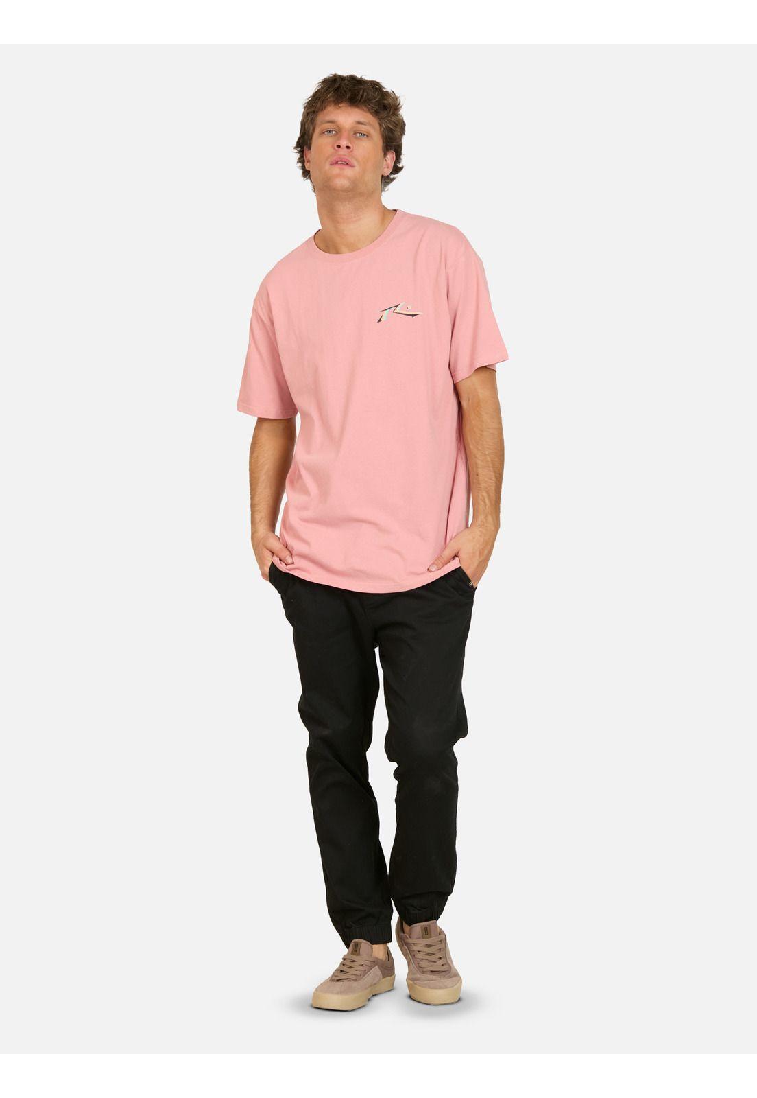Polera MC Eco Rosado Hombre Rusty-3