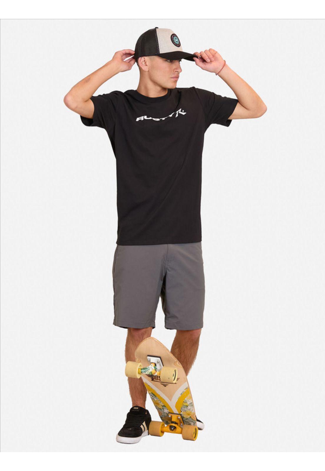 Bermuda Rusty Hybrid Chino Gris Hombre Rusty-3