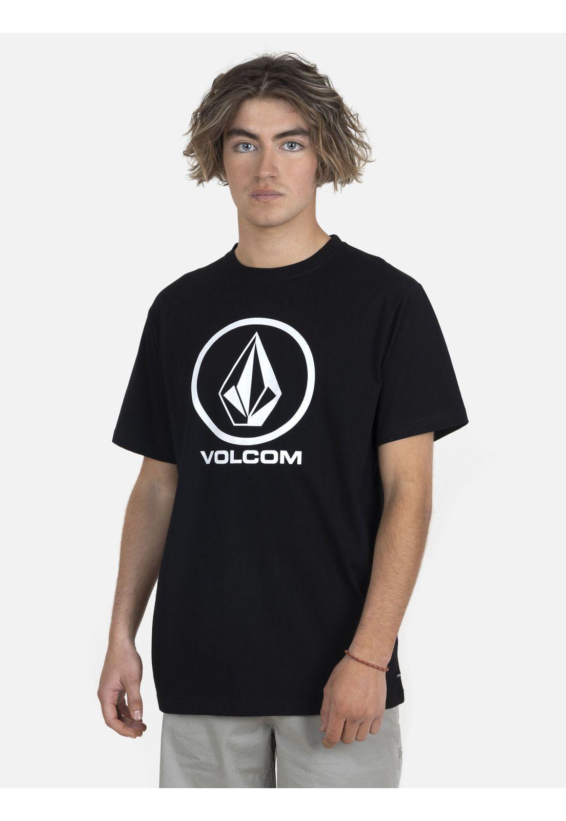 Polera M/C Básica Hombre 7P101-MV22 Negro Volcom-0