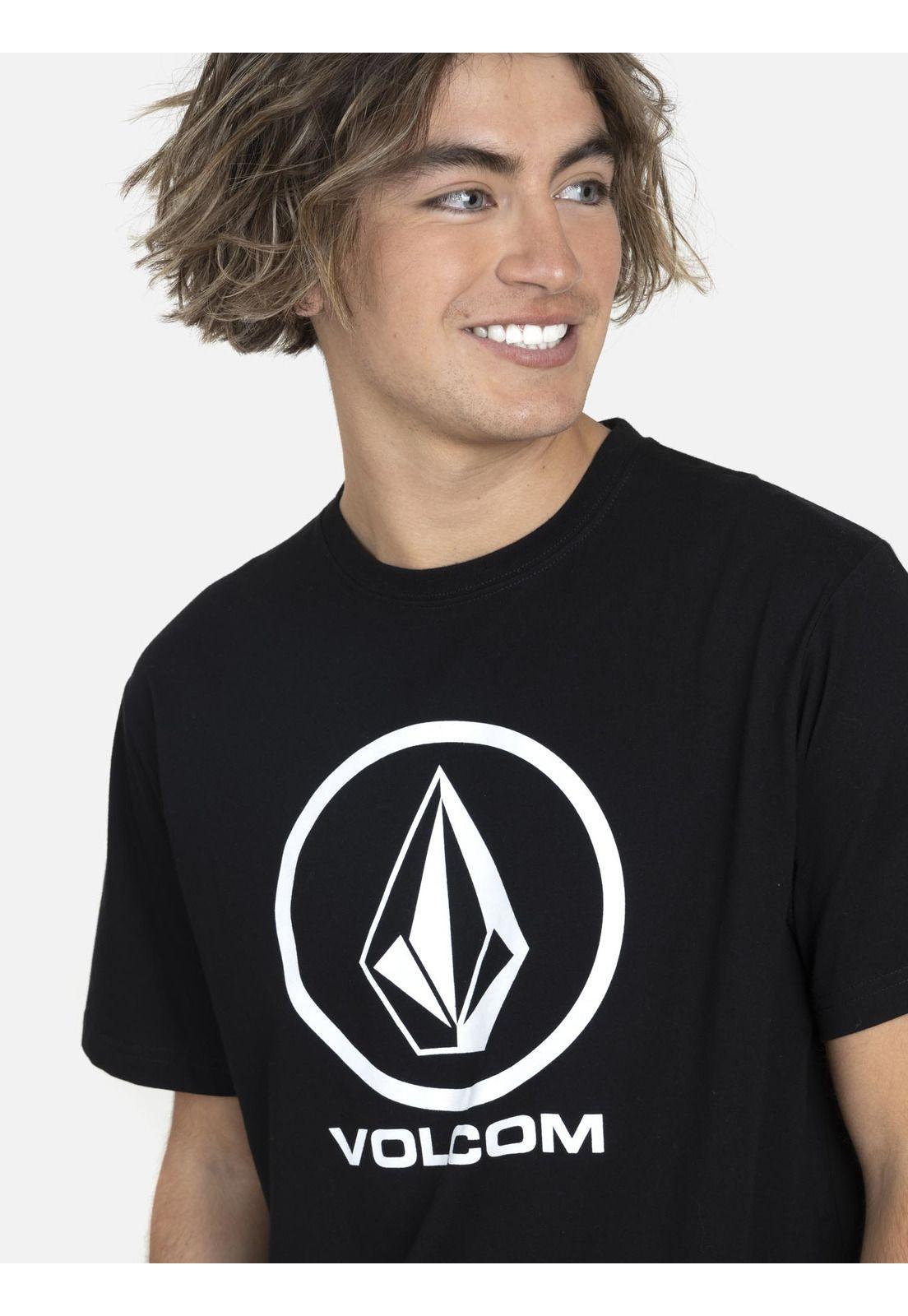 Polera M/C Básica Hombre 7P101-MV22 Negro Volcom-2