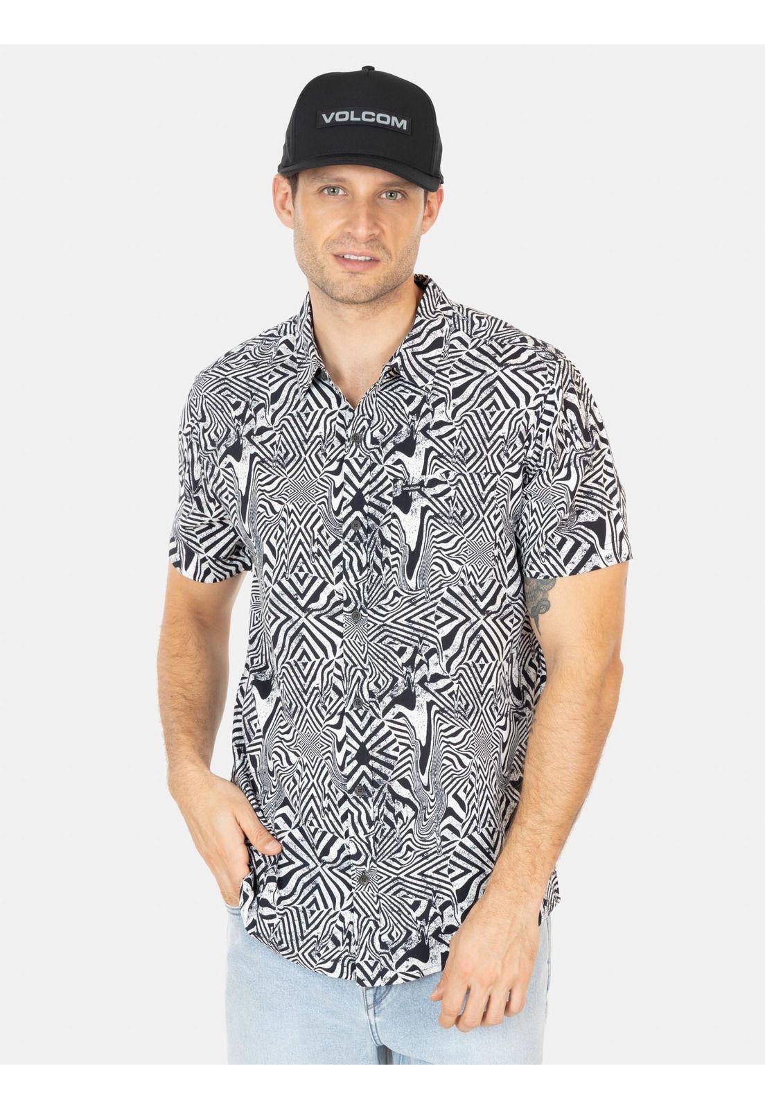 Camisa MC Ola Multicolor Hombre Volcom-0