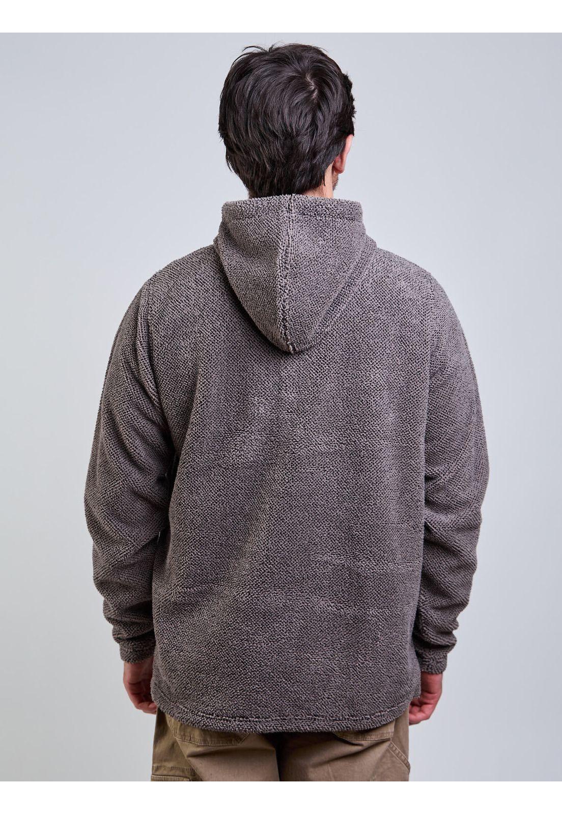 Poleron Bonded Raw Oval Café Hombre Volcom-1