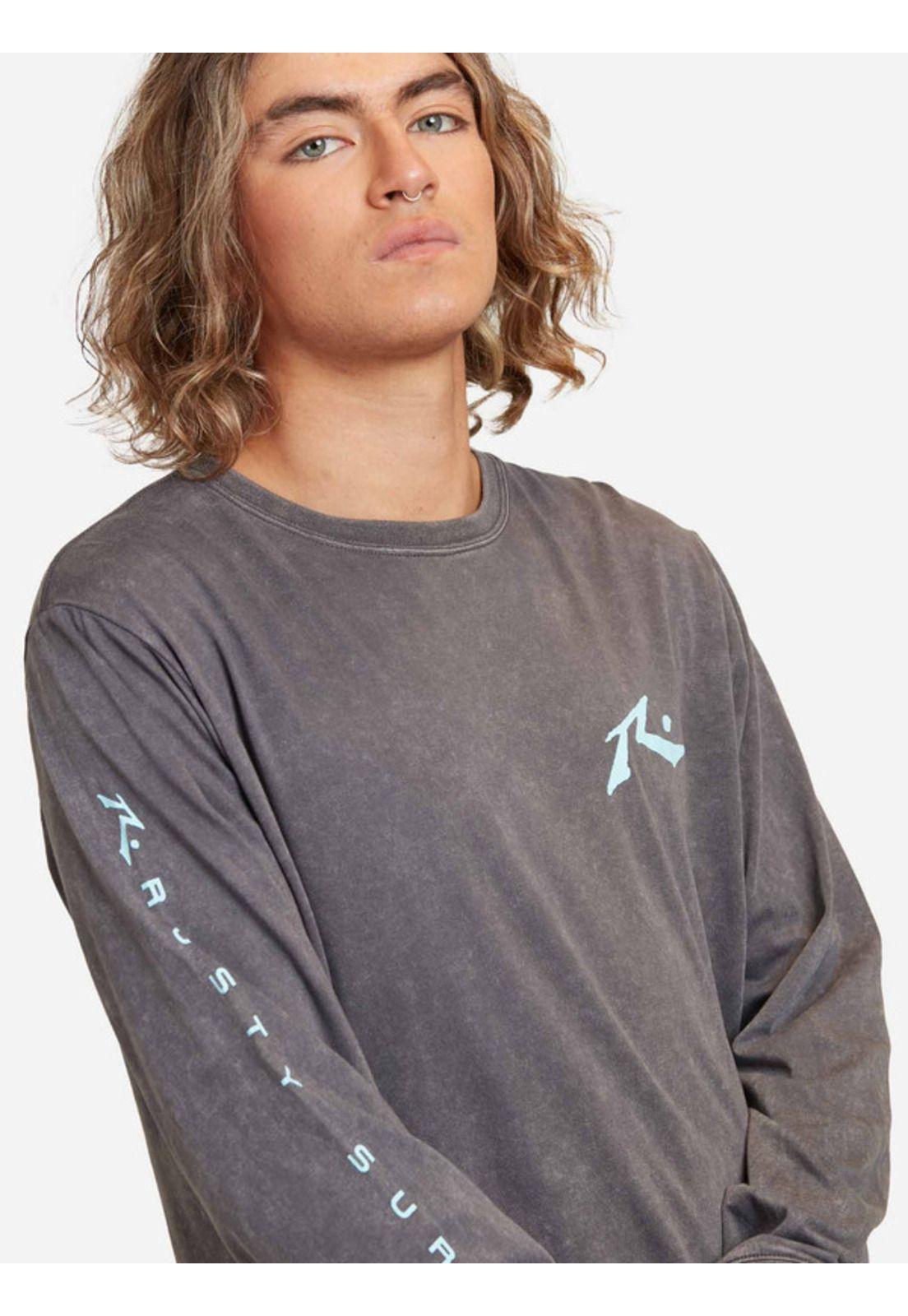 Polera R Surf Co Lst Gris oscuro Hombre Rusty-2
