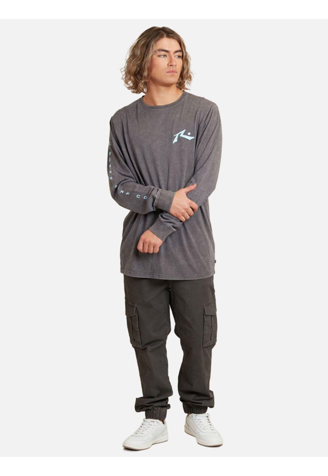 Polera R Surf Co Lst Gris oscuro Hombre Rusty-3