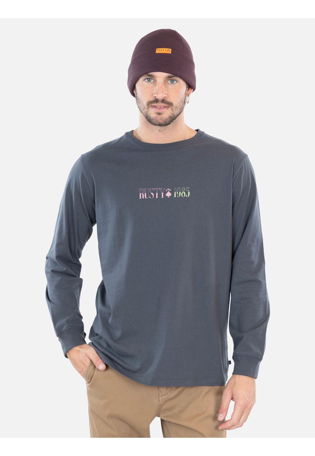 Polera ML Kickforce Gris Hombre Rusty-0