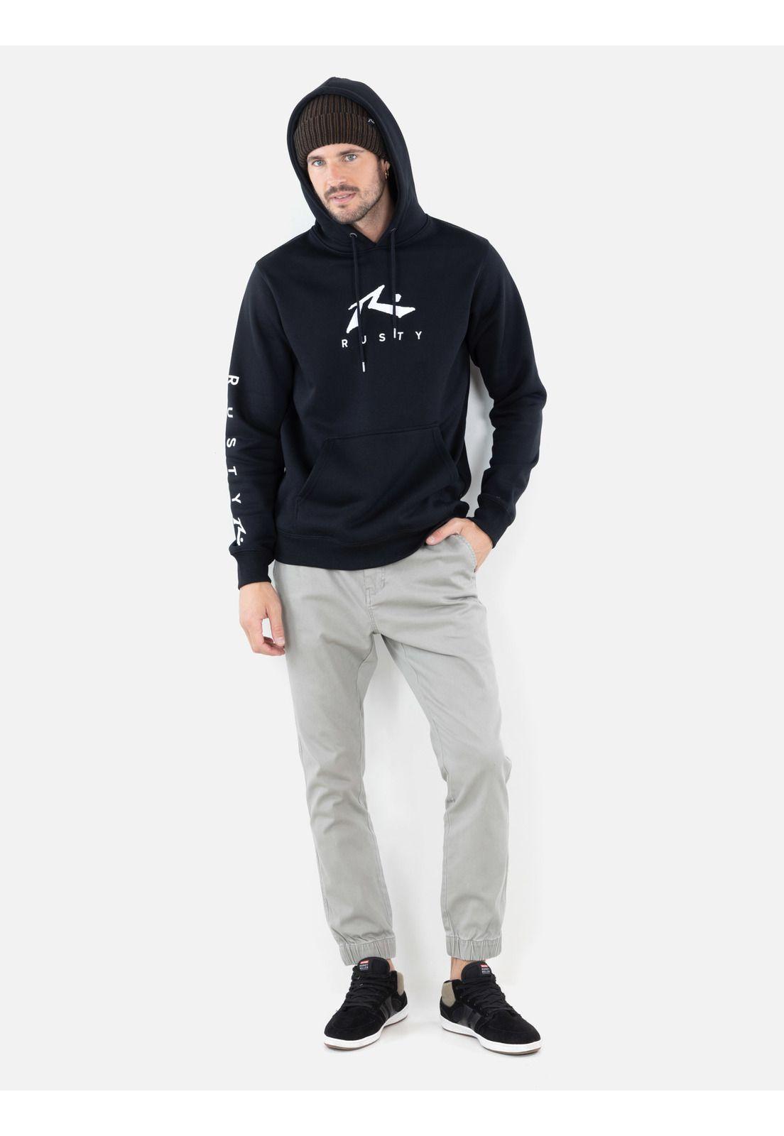 Poleron Spark Negro Hombre Rusty-3
