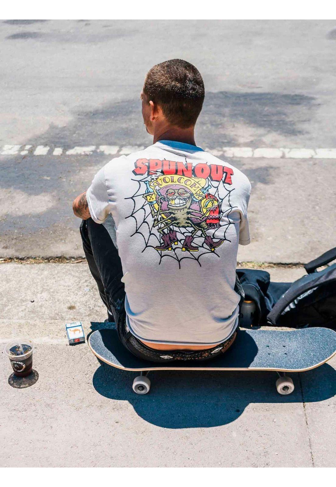 Polera SKATE VITALS PROVOSTER TEE Hombre Blanco Volcom-3